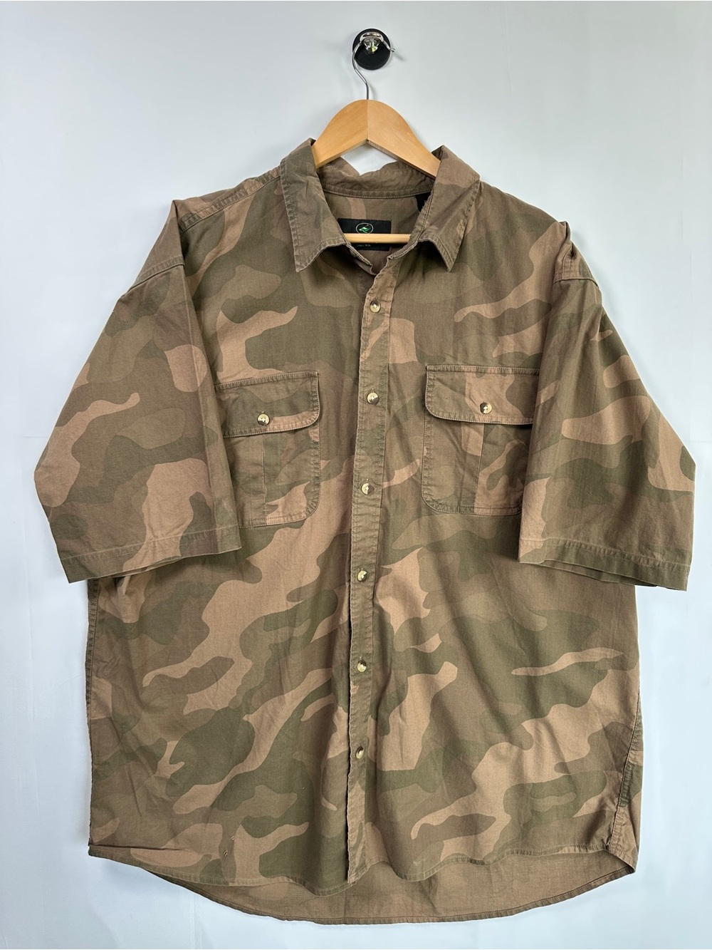 RedHead Woodland Camo Short Sleeve Button-Up Shirt Men’s 2XL